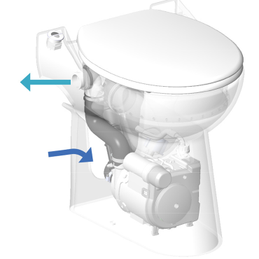 SFA sanicompact C43 toilet avec broyeur